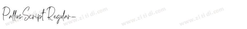 PallusScript Regular字体转换